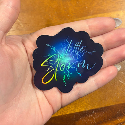 Little Storm Holographic Sticker